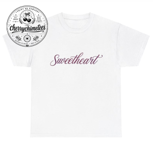 Sweetheart White Shirt - Y2K Quote Graphic Tee
