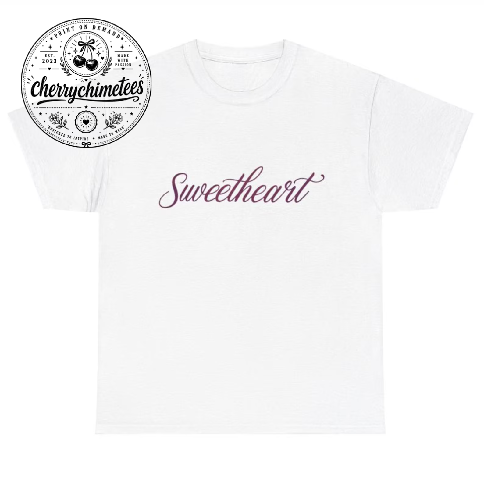 Sweetheart White Shirt - Y2K Quote Graphic Tee